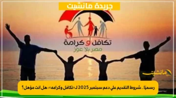 رسميًا.. شروط التقديم على دعم سبتمبر 2025 لـ«تكافل وكرامة» هل أنت مؤهل؟ 1